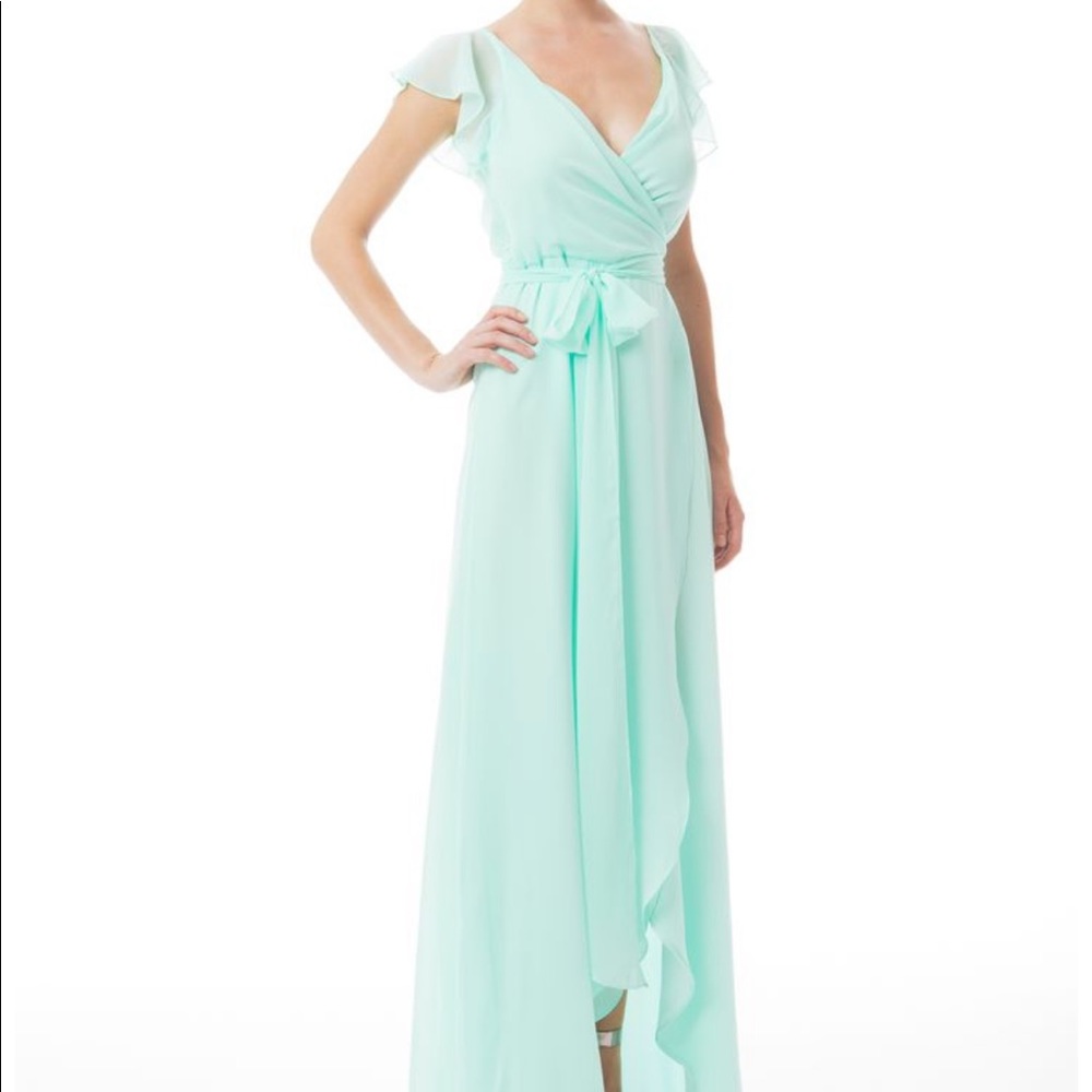 Joanna August Bridesmaid Wrap Cap Sleeve - Mint